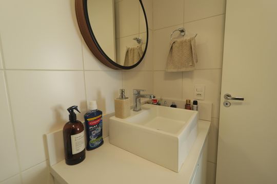 Banheiro de kitnet/studio à venda com 1 quarto, 34m² em Ipiranga, São Paulo
