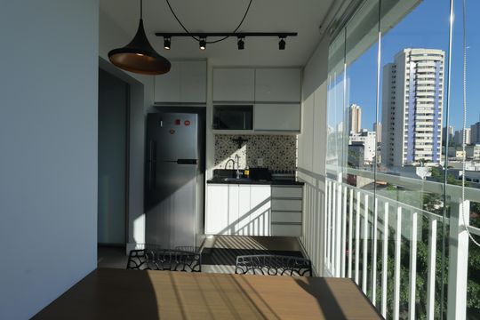 Varanda de kitnet/studio à venda com 1 quarto, 34m² em Ipiranga, São Paulo