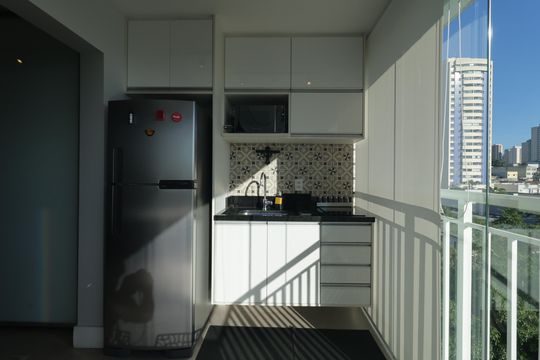 Varanda de kitnet/studio à venda com 1 quarto, 34m² em Ipiranga, São Paulo