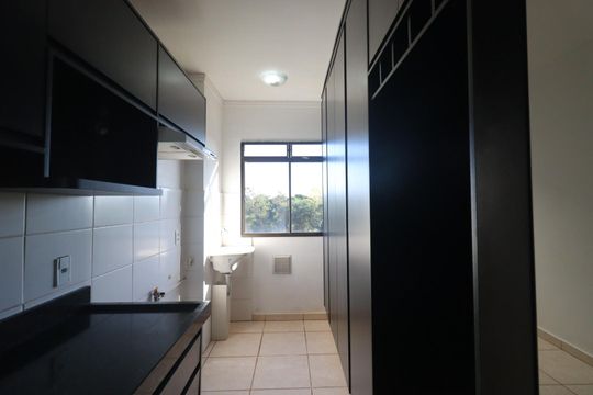 Cozinha de apartamento para alugar com 2 quartos, 48m² em Jardim Jose Sampaio Junior, Ribeirão Preto