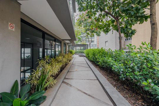Área comum de kitnet/studio para alugar com 1 quarto, 35m² em Jardim Paulista, São Paulo