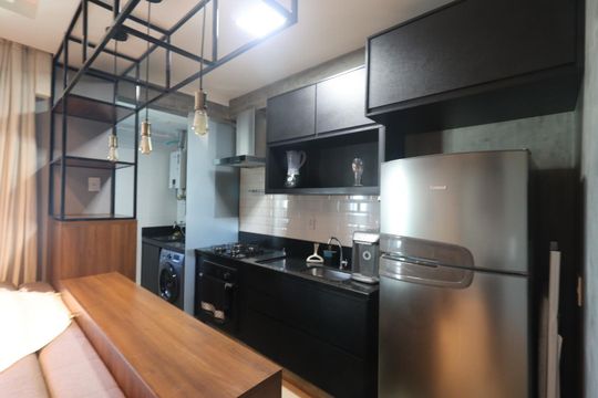 Cozinha de apartamento para alugar com 1 quarto, 59m² em Jardim Botânico, Ribeirão Preto