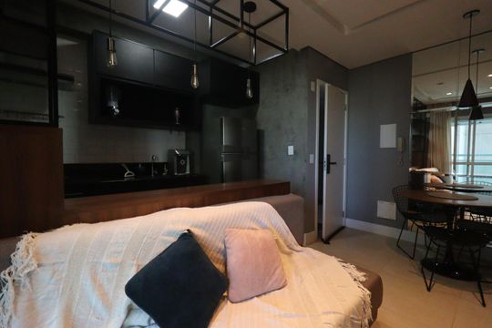 Sala de apartamento para alugar com 1 quarto, 59m² em Jardim Botânico, Ribeirão Preto