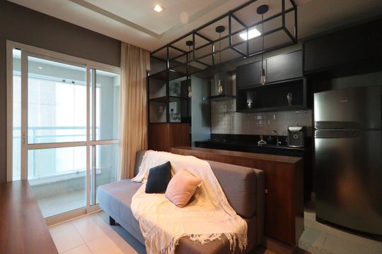Sala de apartamento para alugar com 1 quarto, 59m² em Jardim Botânico, Ribeirão Preto