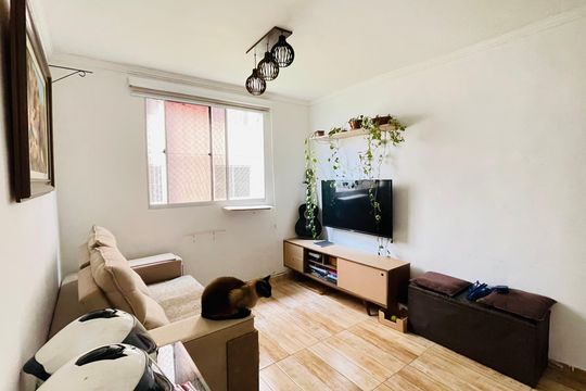 Sala de apartamento para alugar com 1 quarto, 38m² em Bairro Jardim Nossa Senhora das Graças, Cotia