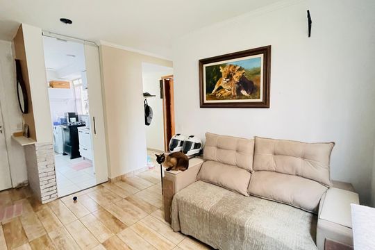 Sala de apartamento para alugar com 1 quarto, 38m² em Bairro Jardim Nossa Senhora das Graças, Cotia