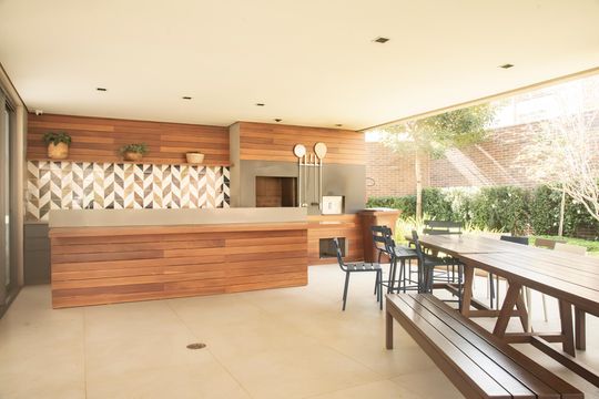 Área comum - Churrasqueira de apartamento à venda com 3 quartos, 134m² em Mirandópolis, São Paulo