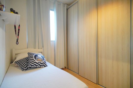 quarto 2 de apartamento à venda com 2 quartos, 43m² em Santos Dumont, São Leopoldo