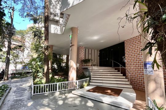 Placa de apartamento à venda com 1 quarto, 68m² em Jardim Botânico, Rio de Janeiro
