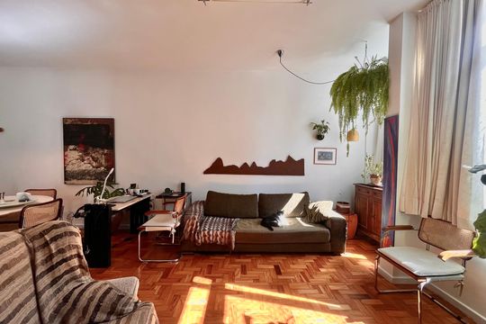 Sala  de apartamento à venda com 1 quarto, 68m² em Jardim Botânico, Rio de Janeiro