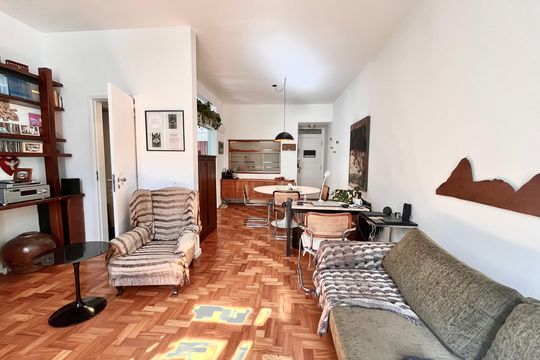 Sala  de apartamento à venda com 1 quarto, 68m² em Jardim Botânico, Rio de Janeiro