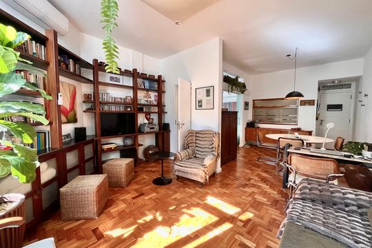 Sala de apartamento à venda com 1 quarto, 68m² em Jardim Botânico, Rio de Janeiro