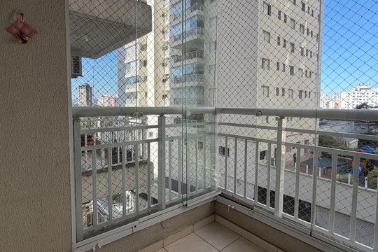 Varanda da Sala de apartamento para alugar com 3 quartos, 84m² em Marapé, Santos