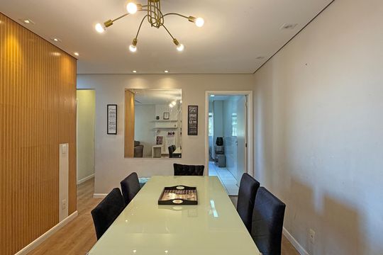 Sala de apartamento para alugar com 3 quartos, 84m² em Marapé, Santos