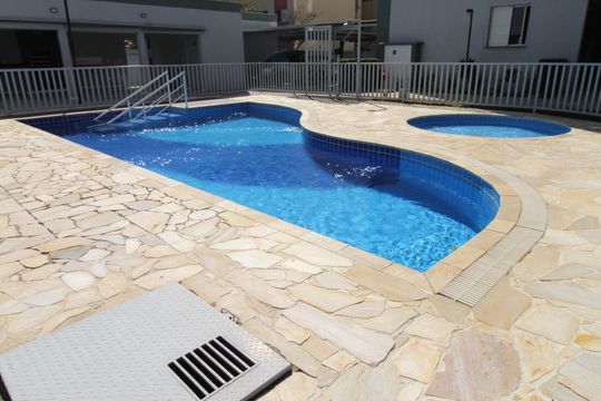 Área comum - Piscina de apartamento para alugar com 2 quartos, 58m² em Vila Rossi, São José dos Campos