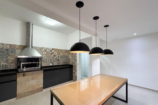 Área gourmet de casa à venda com 3 quartos, 160m² em Baeta Neves, São Bernardo do Campo