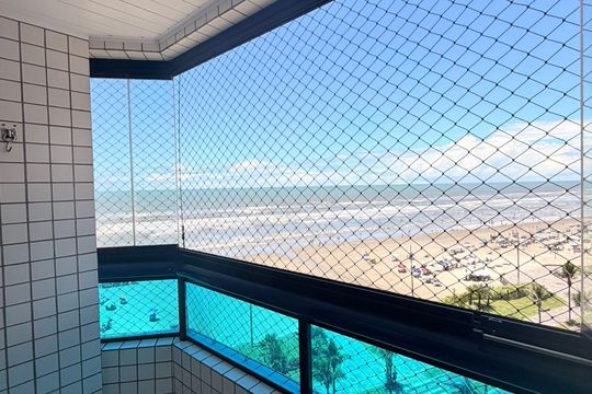 Varanda de apartamento para alugar com 2 quartos, 57m² em Guilhermina, Praia Grande