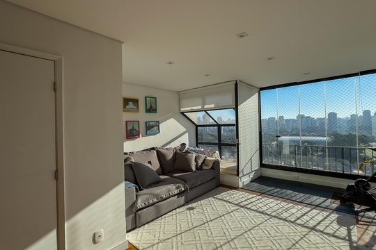 Sala de apartamento para alugar com 4 quartos, 260m² em Cidade Monções, São Paulo