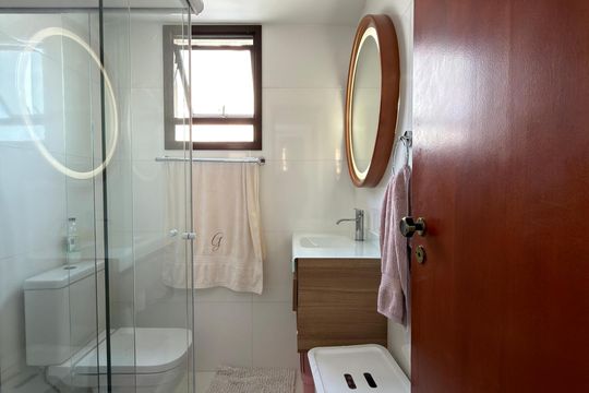 Quarto 2 - Suíte Banheiro de apartamento à venda com 3 quartos, 106m² em Jardim do Mar, São Bernardo do Campo
