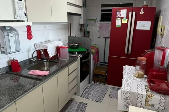 Cozinha de apartamento para alugar com 1 quarto, 55m² em Parque Tamandaré, Campos dos Goytacazes