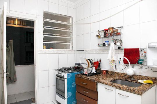 Cozinha de apartamento à venda com 2 quartos, 82m² em Cidade Baixa, Porto Alegre