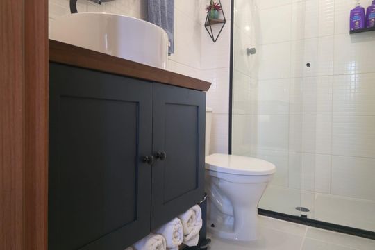 Banheiro de apartamento para alugar com 1 quarto, 34m² em Vila Galvão, Guarulhos