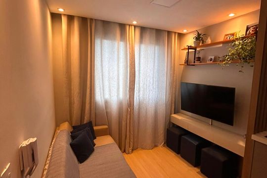 Sala de apartamento para alugar com 1 quarto, 24m² em Vila Nova das Belezas, São Paulo
