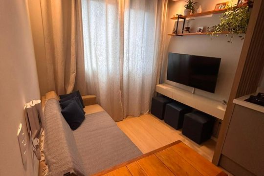 Sala de apartamento para alugar com 1 quarto, 24m² em Vila Nova das Belezas, São Paulo