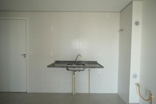 Cozinha de apartamento para alugar com 2 quartos, 40m² em Vila Eldizia, Santo André