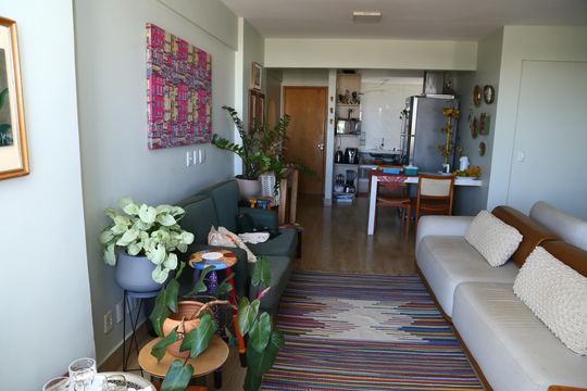 Sala de apartamento à venda com 3 quartos, 90m² em Setor Leste Vila Nova, Goiânia