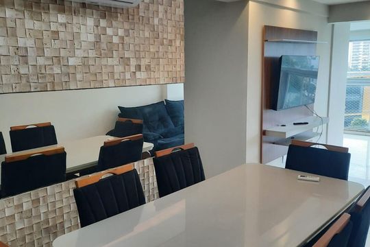 Sala de Jantar de apartamento para alugar com 3 quartos, 90m² em Barra da Tijuca, Rio de Janeiro