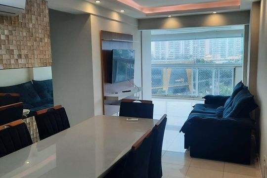 Sala de Jantar de apartamento para alugar com 3 quartos, 90m² em Barra da Tijuca, Rio de Janeiro