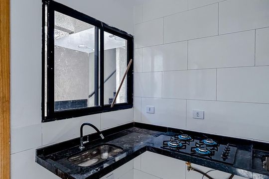 Cozinha e Área de Serviço de apartamento para alugar com 2 quartos, 40m² em Chácara Santo Antônio (zona Leste), São Paulo