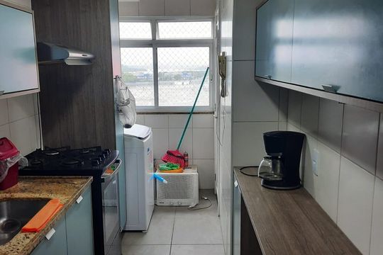 Cozinha de apartamento para alugar com 3 quartos, 90m² em Barra da Tijuca, Rio de Janeiro