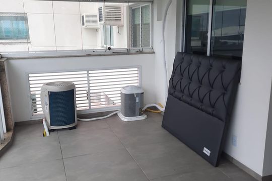 Varanda de apartamento para alugar com 3 quartos, 90m² em Barra da Tijuca, Rio de Janeiro