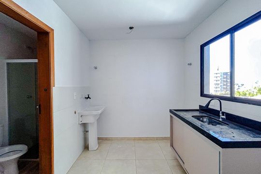 Cozinha e Área de Serviço de apartamento para alugar com 1 quarto, 30m² em Vila Carrão, São Paulo