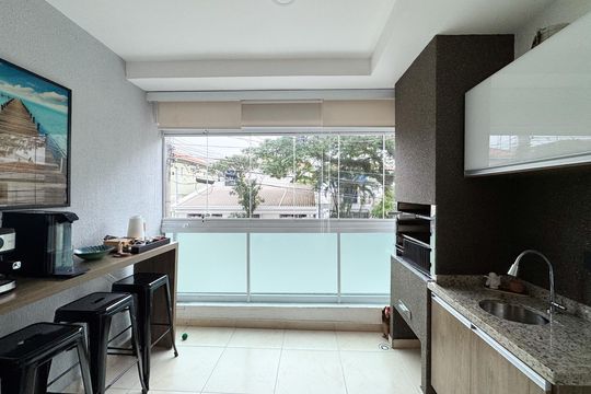 Sacada  de apartamento à venda com 3 quartos, 100m² em Nova Petrópolis, São Bernardo do Campo