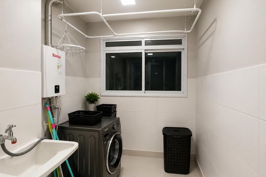Área de serviço de apartamento à venda com 2 quartos, 67m² em Utinga, Santo André