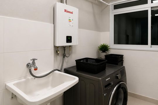 Area de serviço de apartamento à venda com 2 quartos, 67m² em Utinga, Santo André