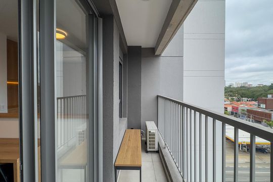 Sacada de apartamento para alugar com 1 quarto, 37m² em Santo Amaro, São Paulo