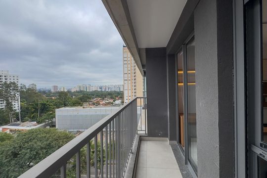 Sacada de apartamento para alugar com 1 quarto, 37m² em Santo Amaro, São Paulo