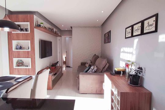 Sala de apartamento à venda com 2 quartos, 59m² em Vila Osasco, Osasco