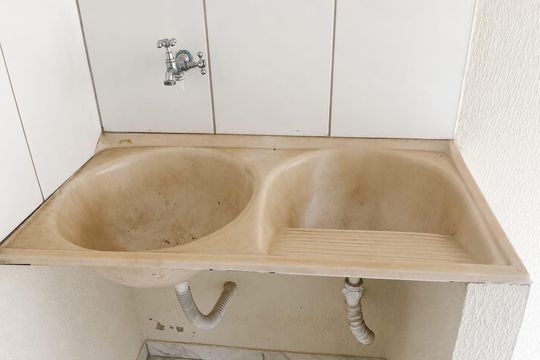 Área de serviço de apartamento para alugar com 1 quarto, 65m² em Vila Valenca, São Vicente