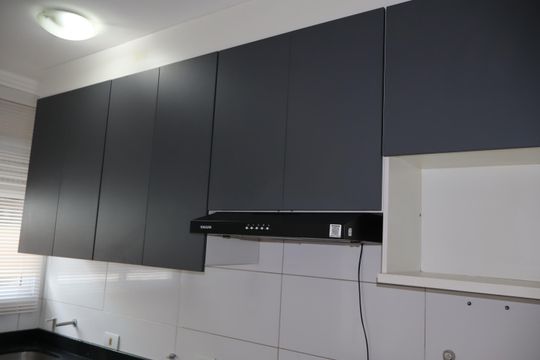 Cozinha de apartamento para alugar com 1 quarto, 39m² em Vila Carrão, São Paulo