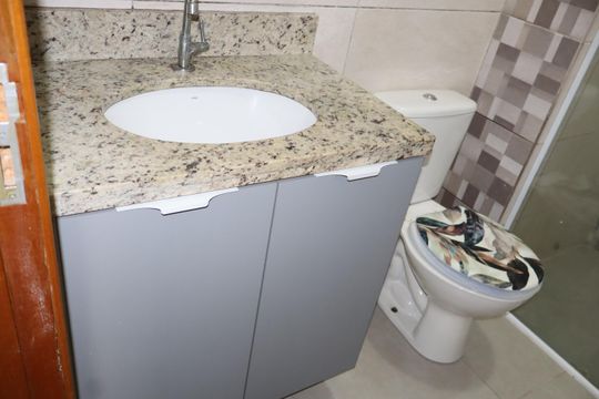 Banheiro Social de apartamento para alugar com 1 quarto, 39m² em Vila Carrão, São Paulo