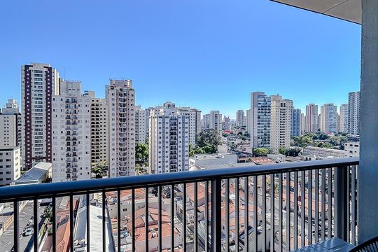 Varanda de kitnet/studio à venda com 1 quarto, 36m² em Vila Gomes Cardim, São Paulo
