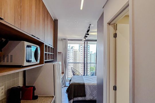 Cozinha de kitnet/studio à venda com 1 quarto, 36m² em Vila Gomes Cardim, São Paulo