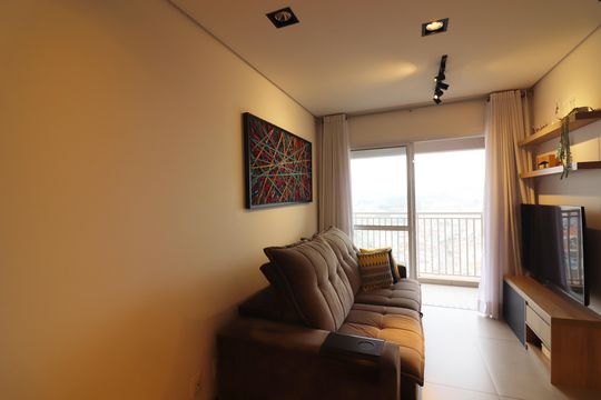 Sala  de apartamento à venda com 2 quartos, 58m² em Baeta Neves, São Bernardo do Campo