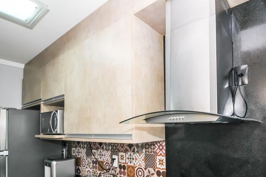Cozinha de apartamento à venda com 2 quartos, 43m² em Água Branca, São Paulo