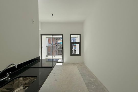 Cozinha  de kitnet/studio para alugar com 1 quarto, 26m² em Itaim Bibi, São Paulo